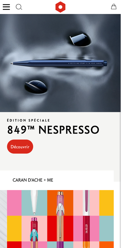 Site carandache utilisant nos solutions e-commerce